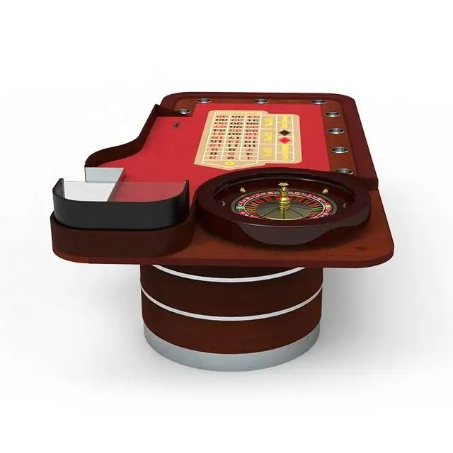 YH 110 дюймовый покерный стол для казино красного цвета в европейском стиле профессиональная рулетка колесный стол