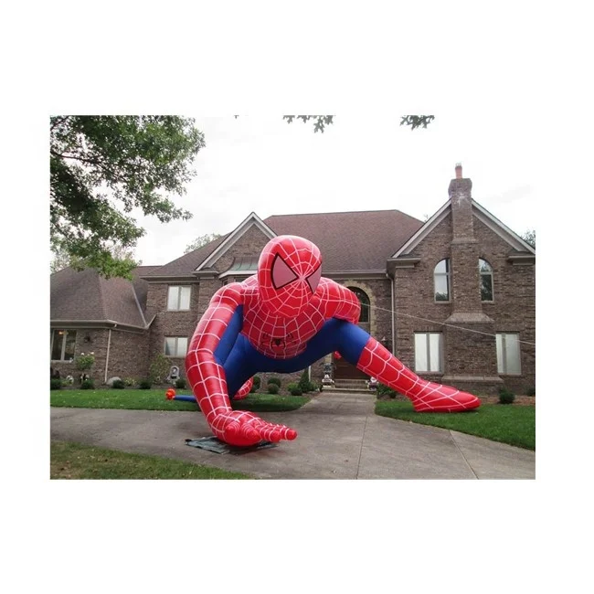 Outdoor Advertising Inflatable Spiderman Figures Model /life Size Super Hero Statue for Promotion