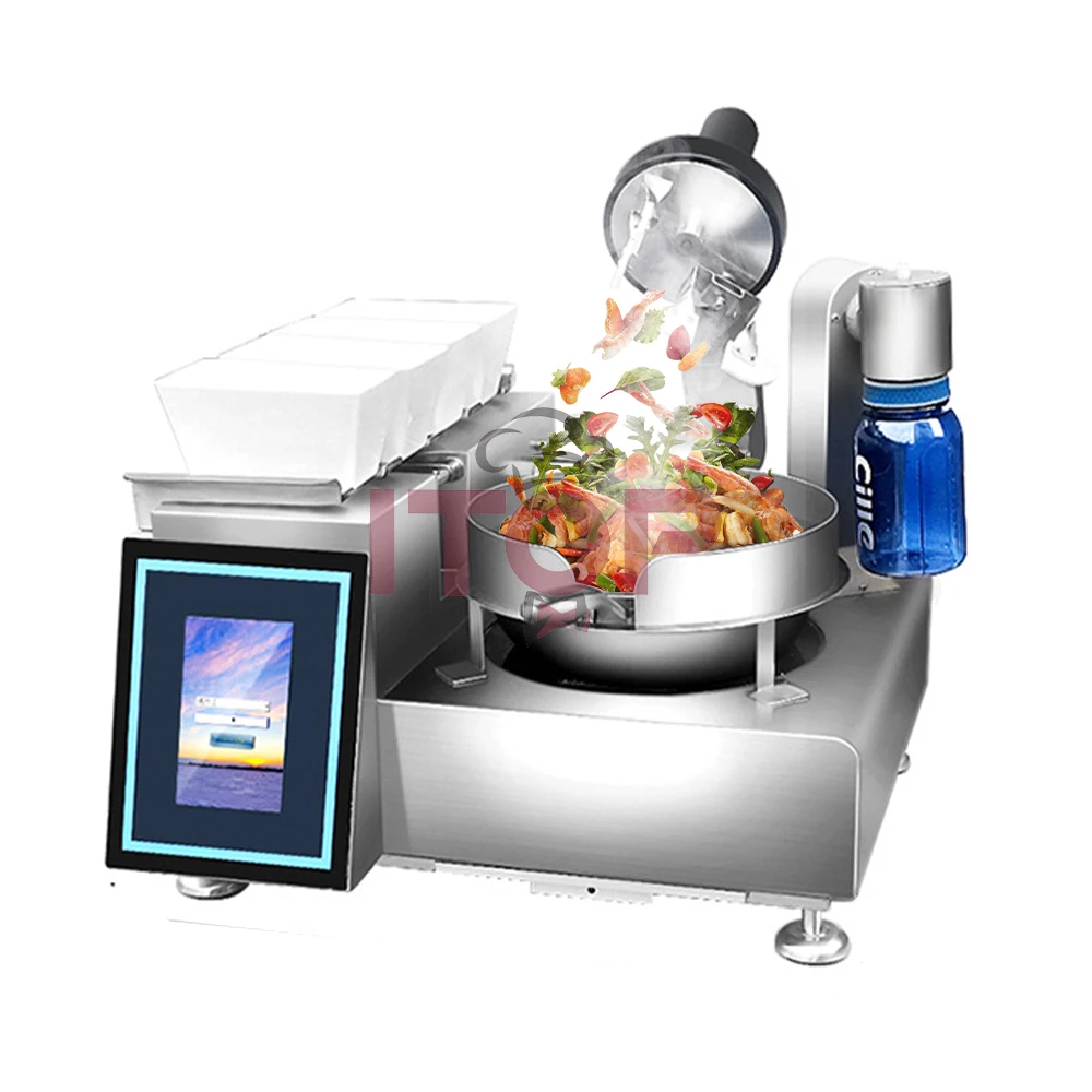 Restaurant Auto Cooking Machine Stir Fryer Healthy and Safety Rotating Automatic Wok Cooking Machine Fry Fried Rice Machine