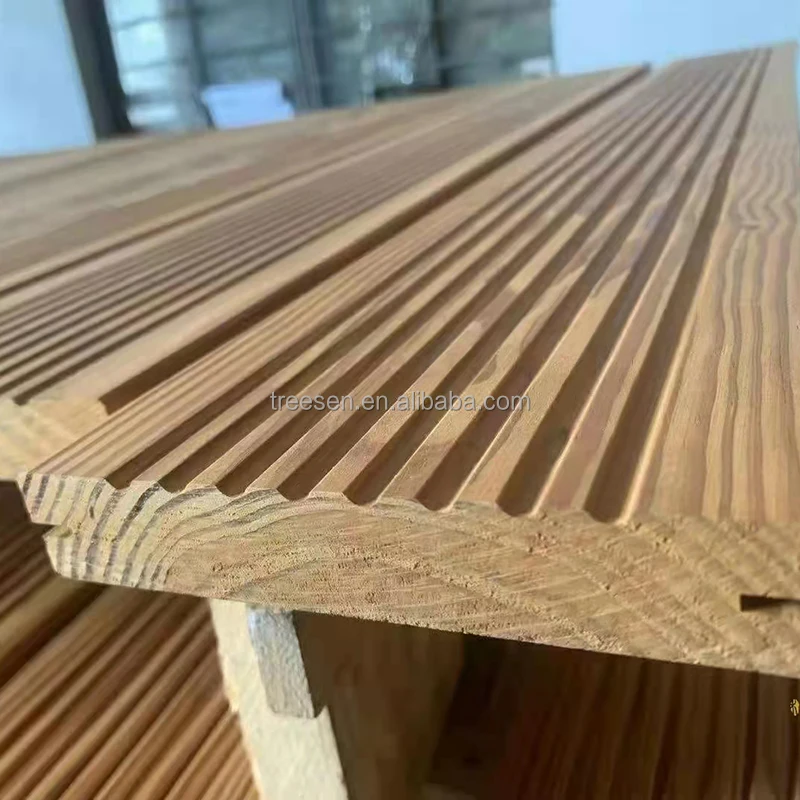 Heat Treated Pine Wall Cladding Decking TIMBER Spruce Larch Pine PINE ...