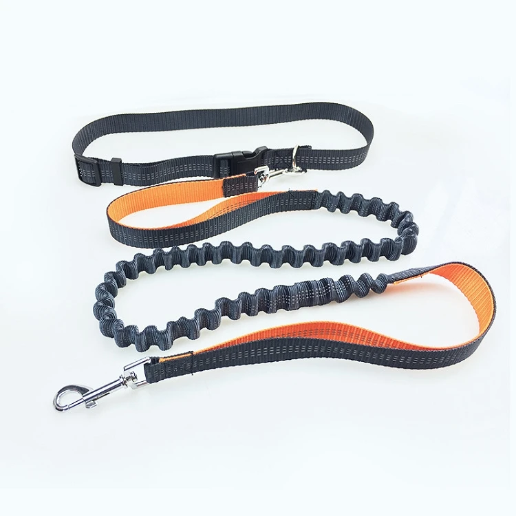Pet Dog Cat Running Jogging Padded Waist Belt Reflective Strip Elastic Leash Perfect Walking Training Dog Leash