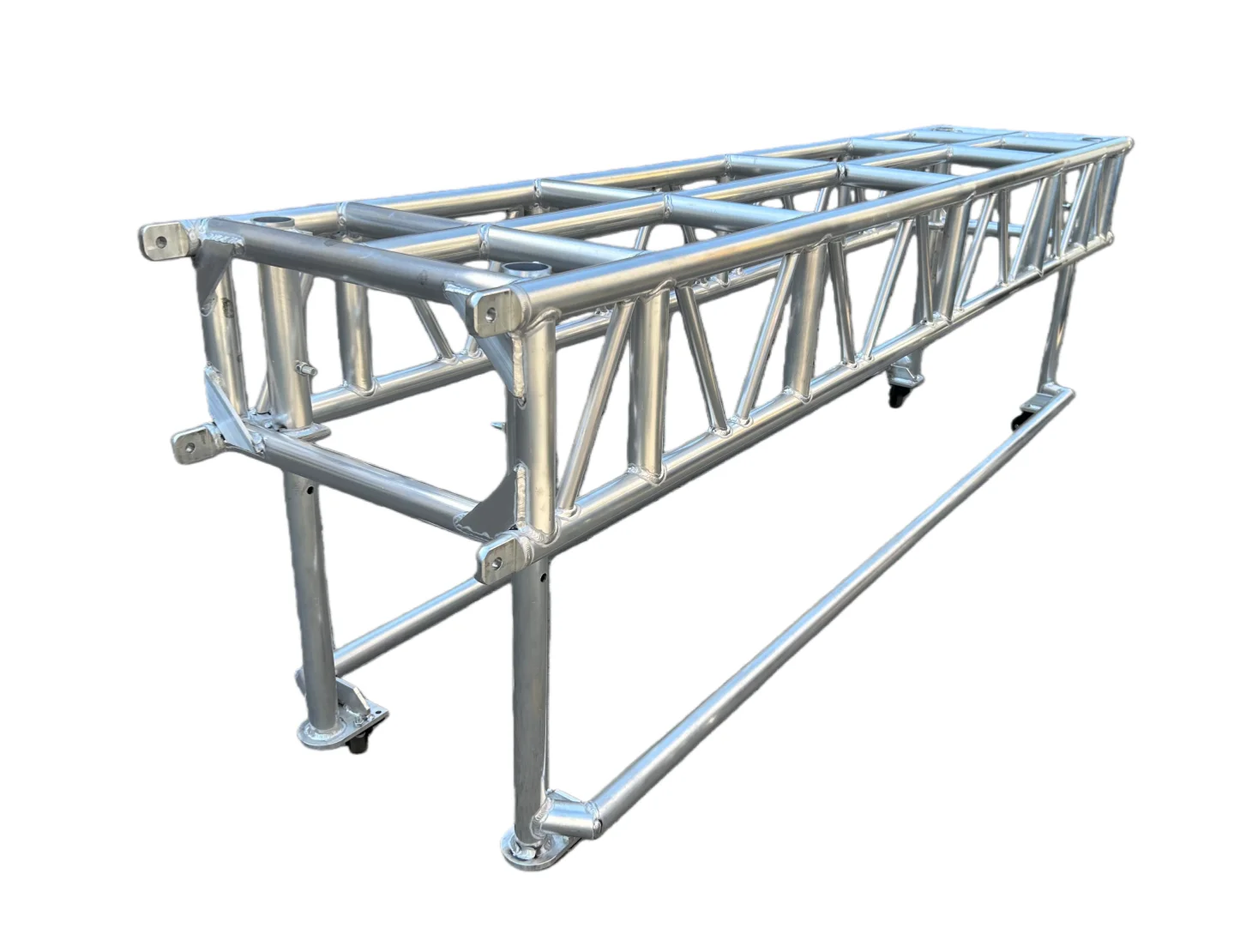 650*350MM Aluminum Lighting Truss with Wheels Movable Lights Rack to Hang Moving Head Lights Truss