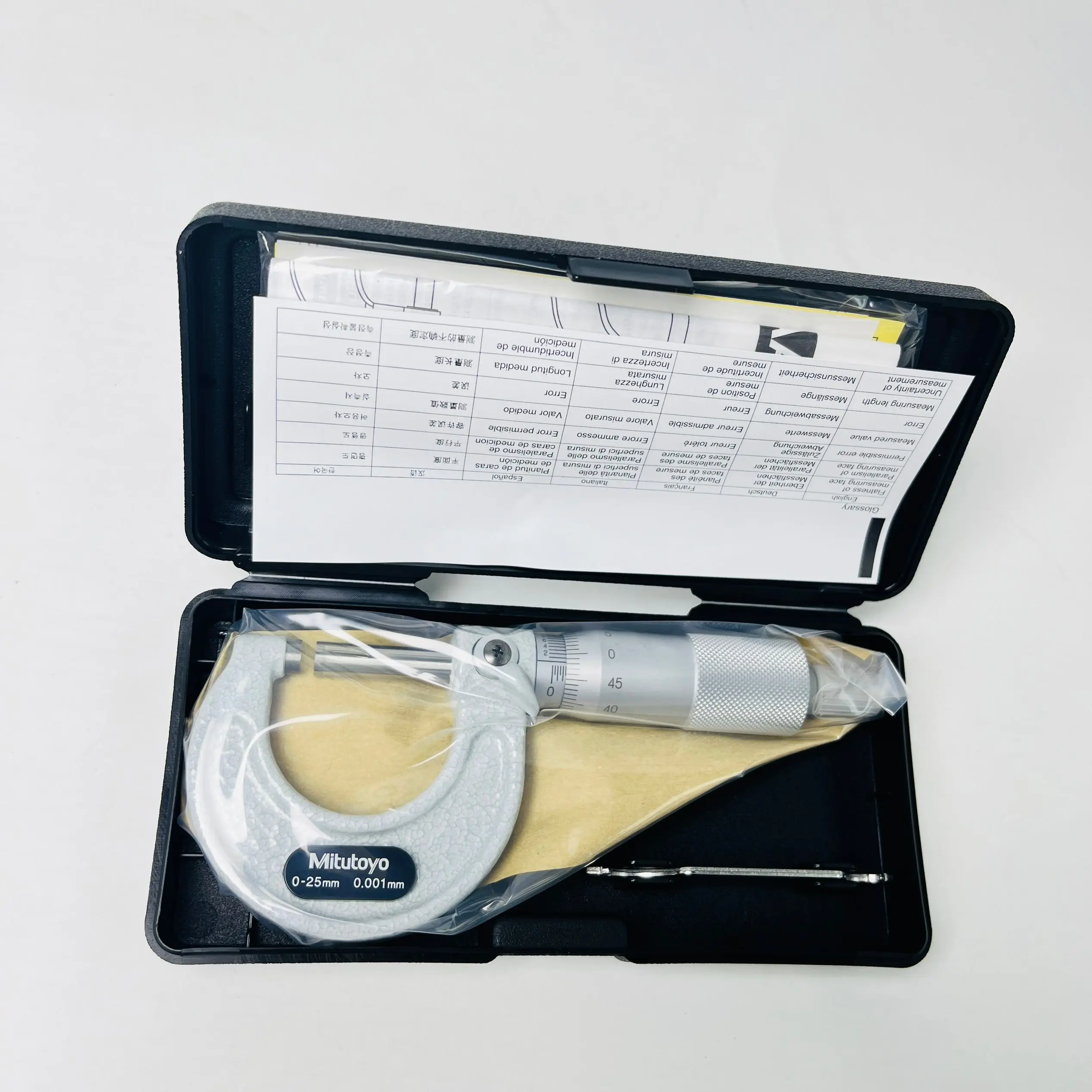 Micromètre D'extérieur De Filetage MITUTOYO 126-126, 25-50mm, Précision 0,01mm (occasion)