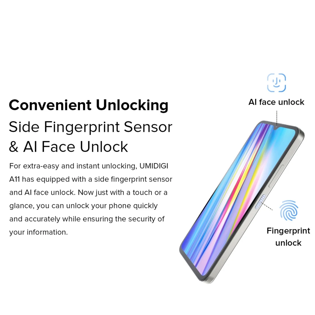 Hot New UMIDIGI A11 Mobile 128GB Cell Global 4G network 6.53 inch Android 11  Phone Side Fingerprint Cheap Smartphone| Alibaba.com