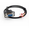 DB9 Female to 3 Pin Pipe Terminal Cable, 1M