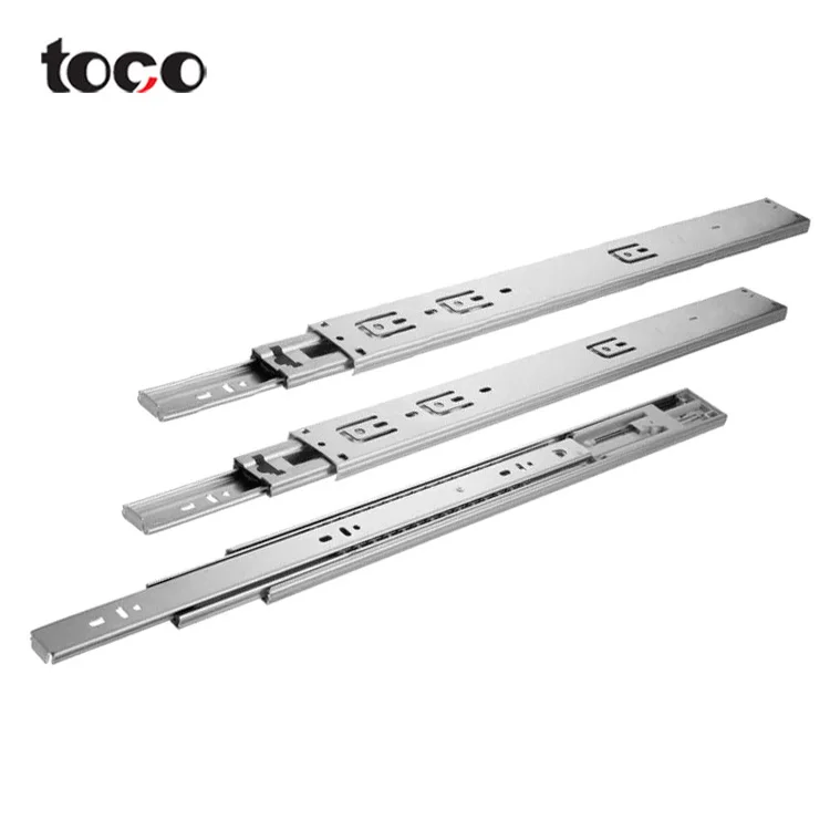 Toco Desk Drawer File Rails d Series Drawer Slide Copper Telescopic Slide Rail Concealed Telescopic Rail