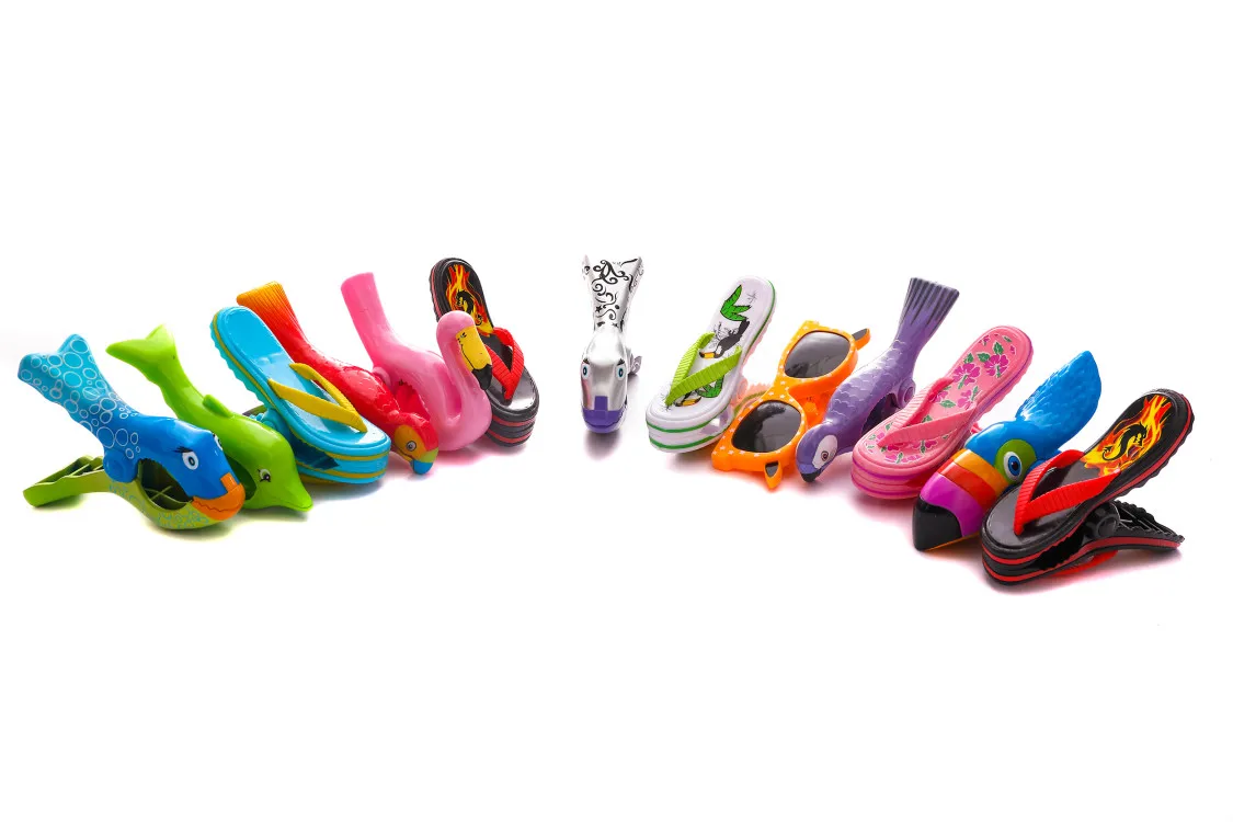 Wholesale Custom Animal Lawn Chair Boca Big Beach Chair Towel Clips