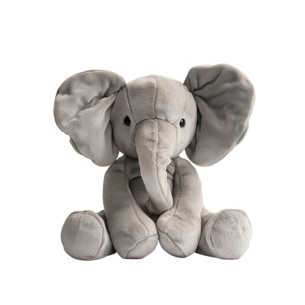 Custom High Quality Grey Elephant Stuffed Animal Plush Toy Design Your Own Plusies for Kids