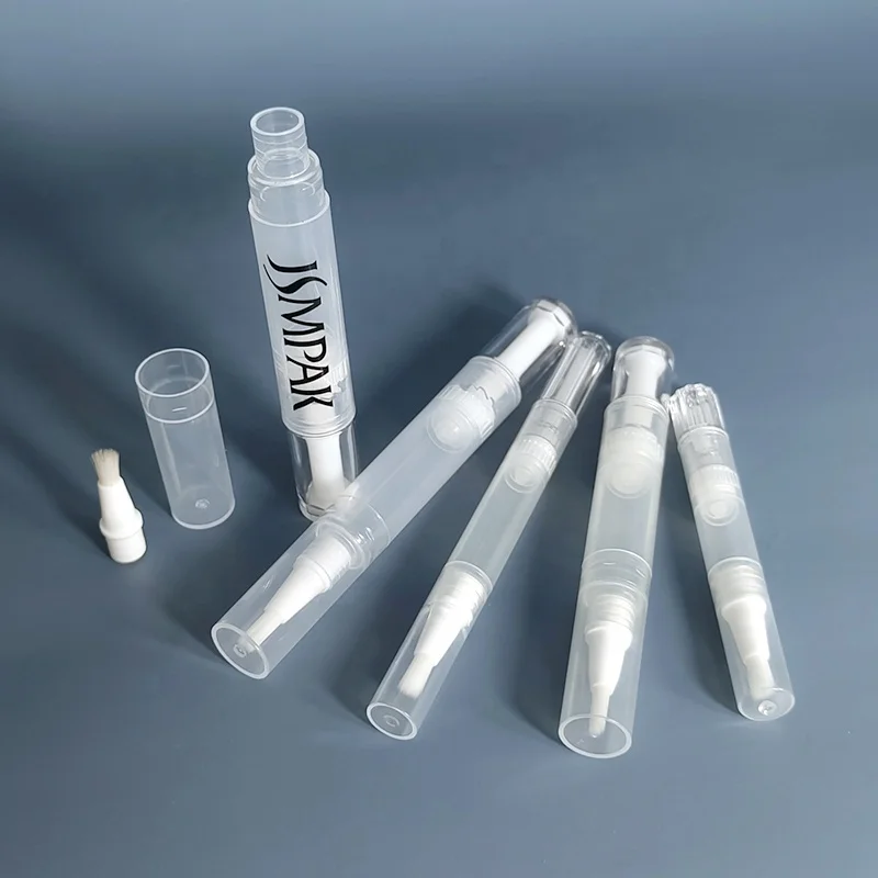 Customized Logo 2ml 4ml 6ml Plastic Tube Packaging Empty Nails Polish Serum Container Cuticle Oil Pen for Cosmetics