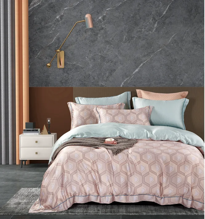 100 Tencel Bedding Set Customize Bed Sheet With Hot Selling Oekotex