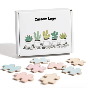 Puzzle Factory Wholesale Custom Logo Succulent Plants Jigsaw Puzzle Printing 100 Piece Paper Jigsaw Puzzle for Adults