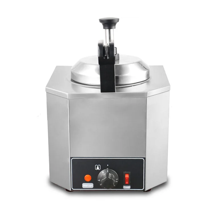 Commercial Sauce Warmer Hot Chocolate Machine With Bottles 4*650ML