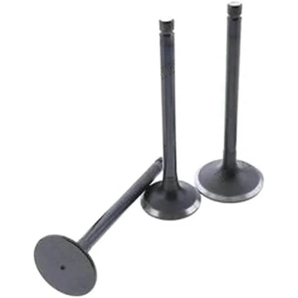For Komatsu Excavator PC40FR-1 PC40FR-2 Yanmar 3TNE88 Komatsu 3D88 Engine Exhaust Valve 3 Units 1 Set Y129100-11130