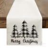 Black and white checkered Christmas tree