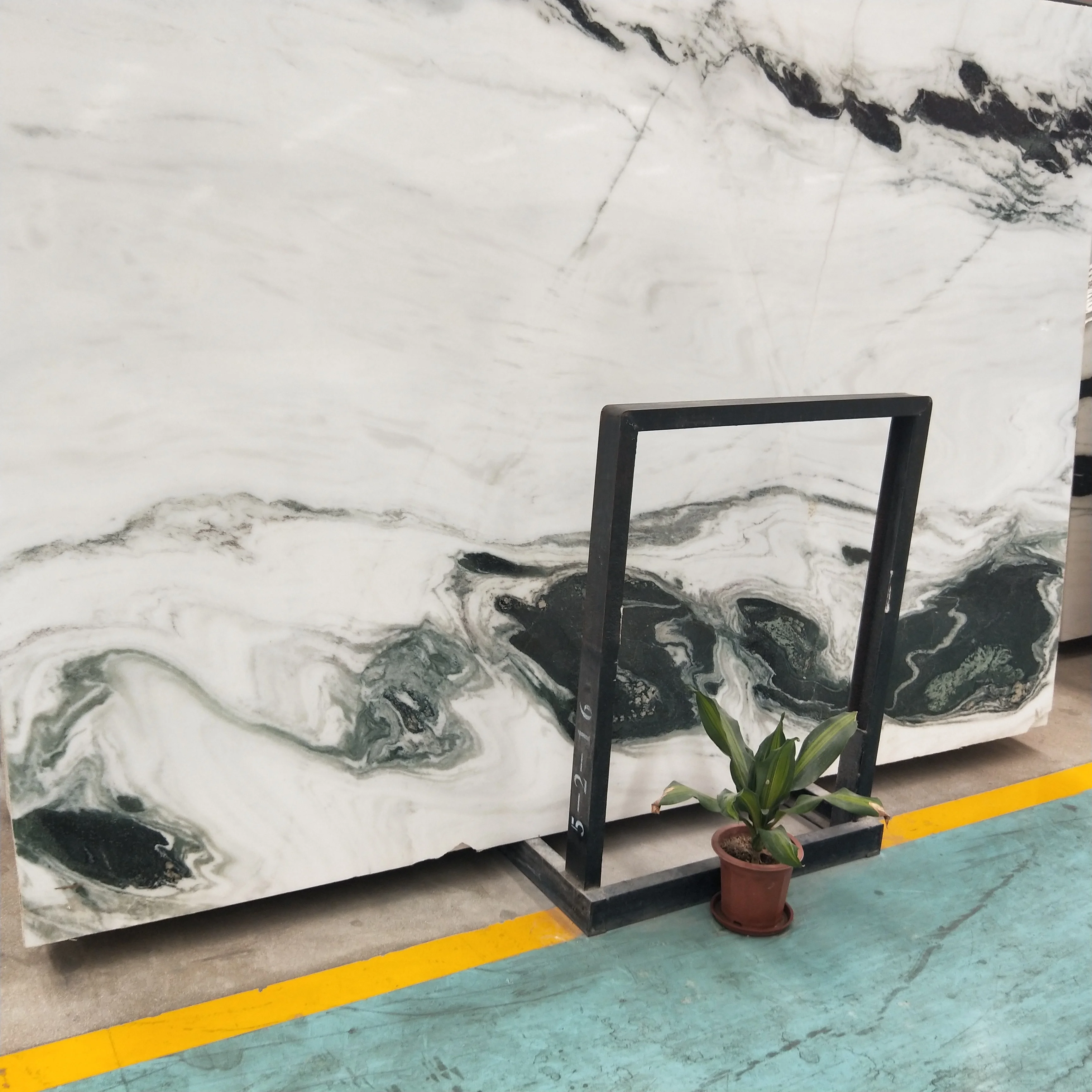 Panda Floor Tiles 600mm X Slab White Marble, Polished Panda White Marble Big Slab For Floor Wall Tiles