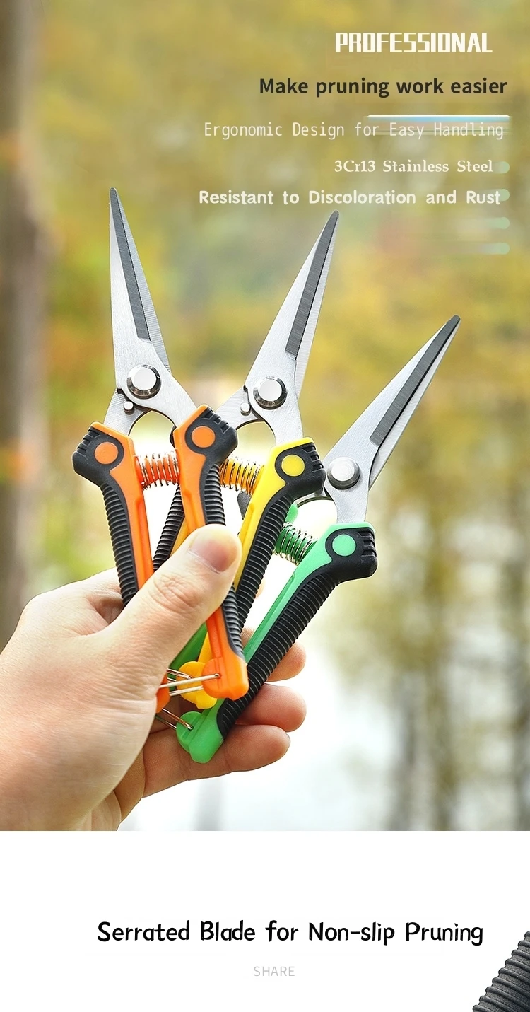 Fruit harvesting scissors