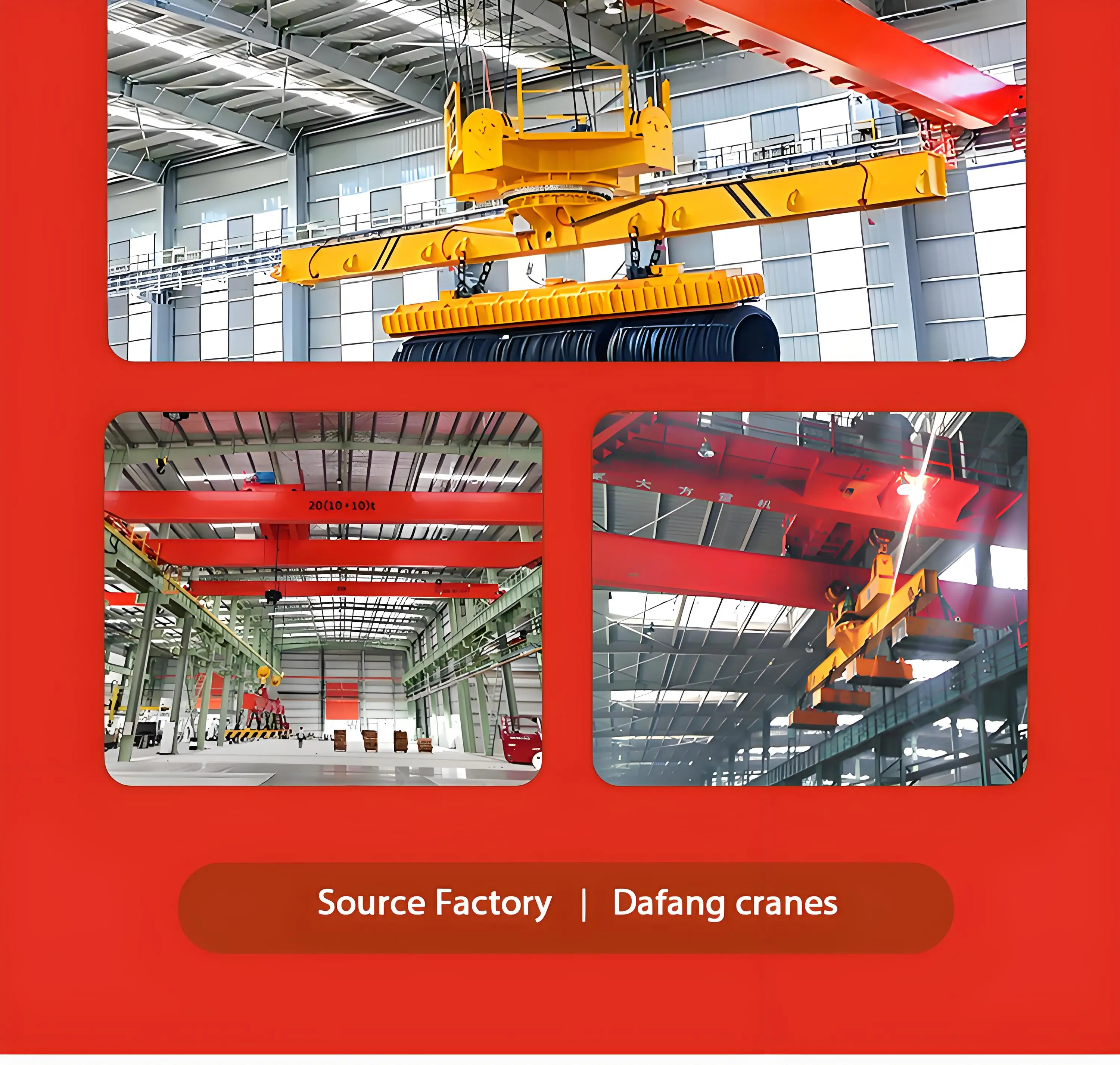 10ton 16ton Overhead Traveling Crane QL Electromagnetic 7.5+7.5t 16+16t