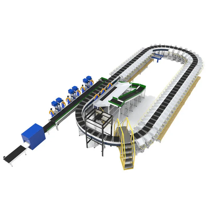 Guangdong Machine Post Automated Conveyor Sorter Weight Price Wheel Roller Parcel Solution Scanner Dws New Pivot Sorting System