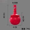 Red ball-shaped hook rotating head