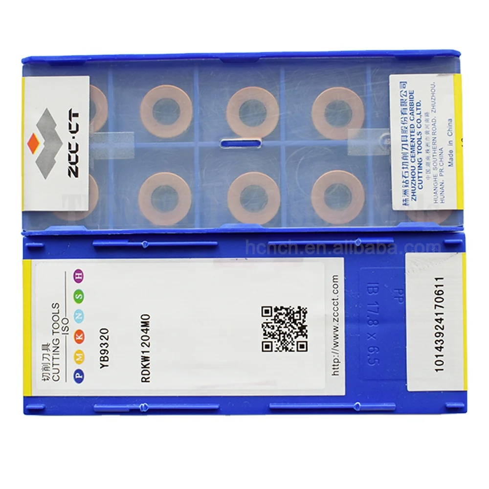 ZCC RDKW YBG205 YBG102 YB9320 Carbide Inserts for CNC