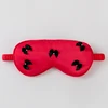 Antifaz para dormir con lazo rojo y negro