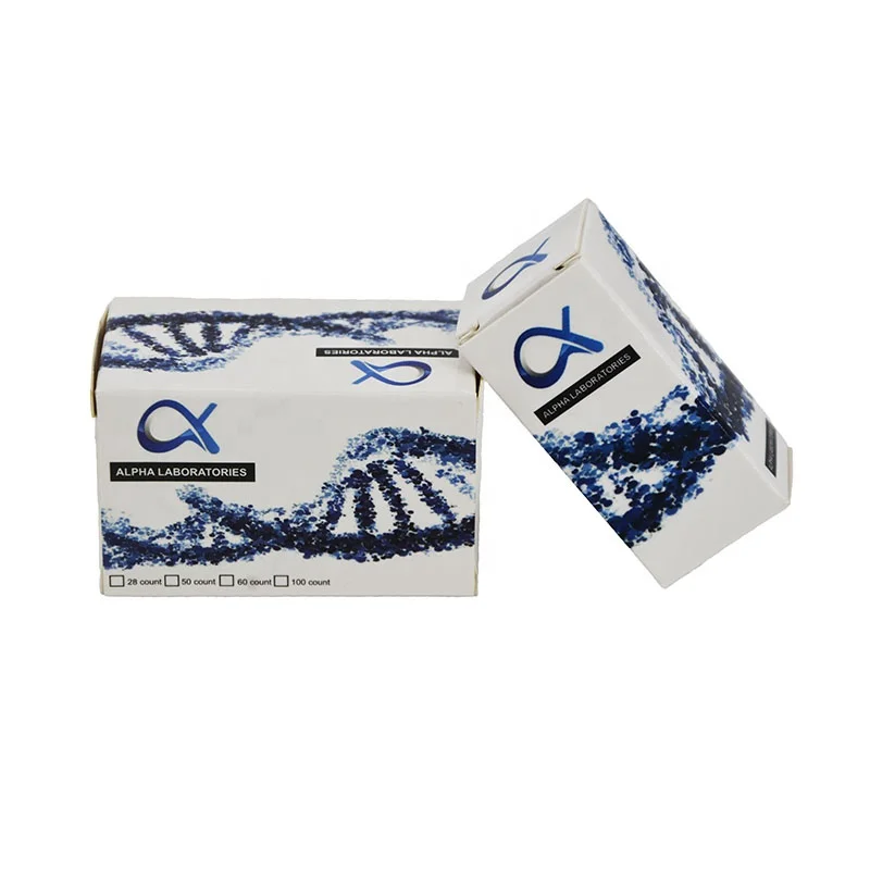 Custom Empty Recyclable Pill Pharmaceutical Pharma Medicine Bottle Foldable Packaging Paper