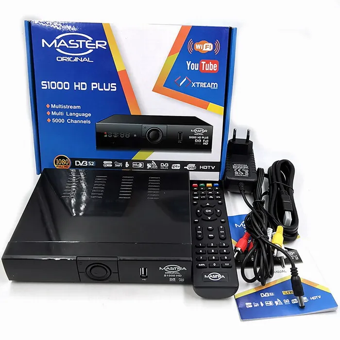 Master S1000HD Digital Satellite TV Receiver HD DVB S2 with WIFI Youtube for CCCAM & IKS-Decoder
