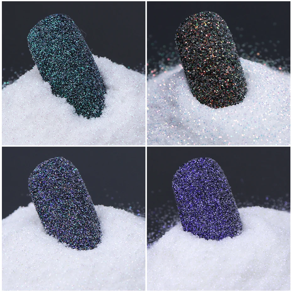1pcs 12 Color Set Winter Manicure Plush Powder Glitter Powder