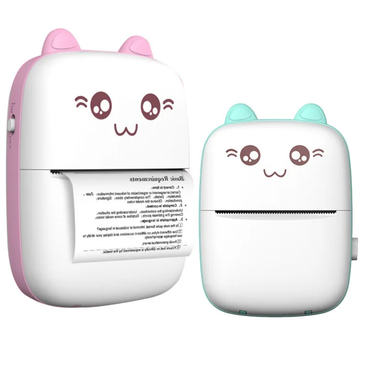 Mini Portable Pocket Mobile Thermal Printer Smart Inkless Printing Stickers Label Photo Wireless Bluetooth Printer