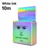 Línea blanca en la caja de color.