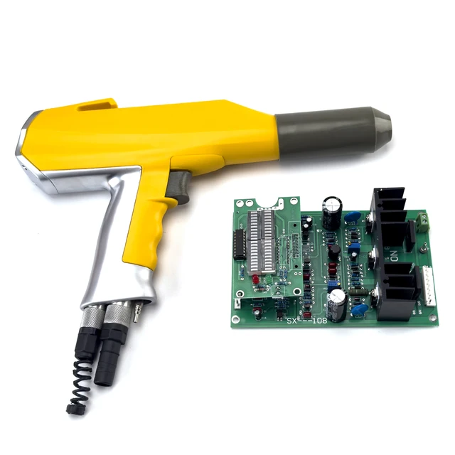 Litone Gun D-1+PCB powder coating spray gun with cascade printed circuit board for chrome nickel powder paint machine kit