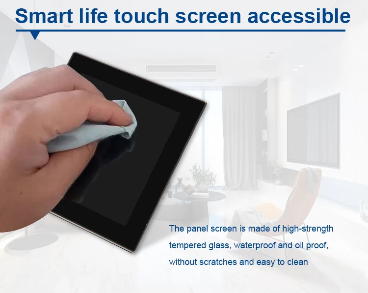 Bandary 7Day Programming Touch screen FCU Room Thermostat with External sensor supplier