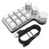 3-knob wired white