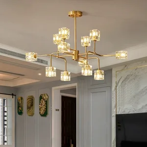 Factory Direct Sale Hot Sale Nordic Ceiling Lighting Led Crystal Pendant Light Luxury Modern Crystal Chandeliers