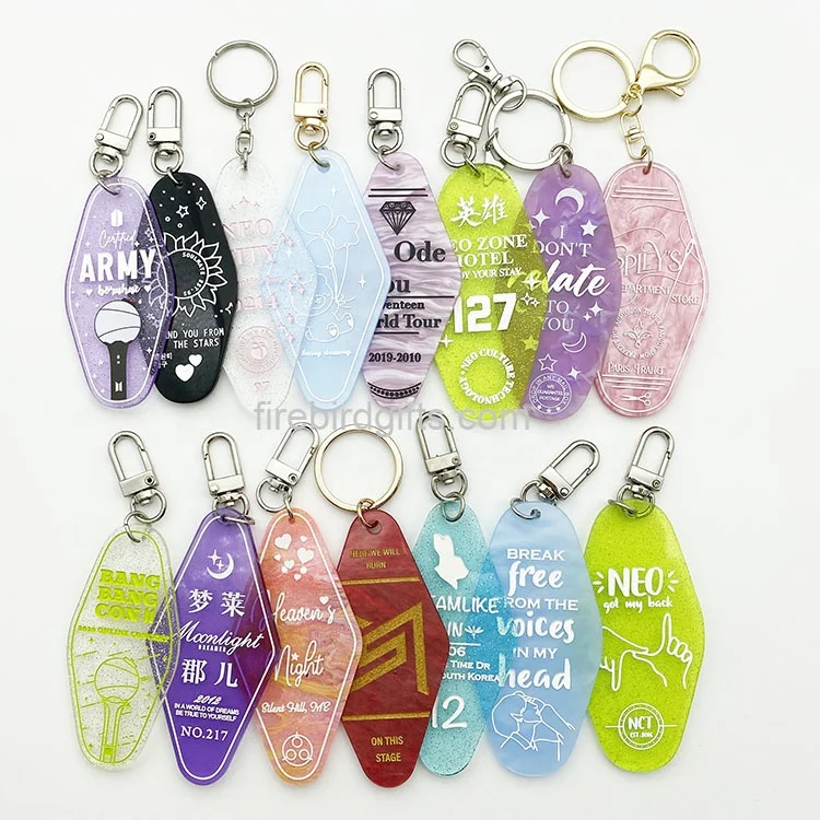 Monogrammed Enamel Keychain