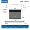 150 inch/16:9 Gray Crystal
