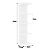 Five-tier floating rack, white, model B