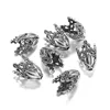 Grand porte-fleurs en alliage d'argent antique, style un