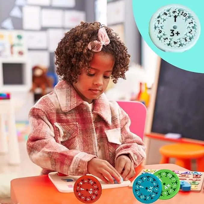 Math Fidget Spinners Educational Drawing Spinning Toys Learning ...