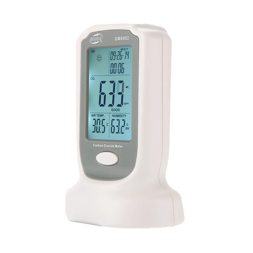 GM8802 Digital Carbon Dioxide Meter CO2 Gas Detector Sensor Portable