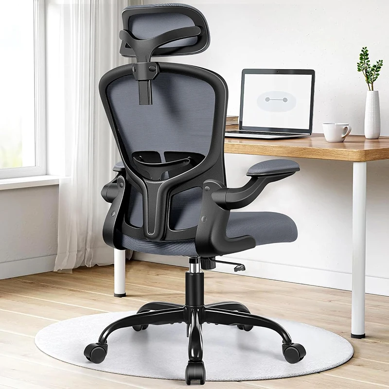 Image result for Ergonomic Office Chair with Mesh, Lumbar Support & Flip-up Armrests
