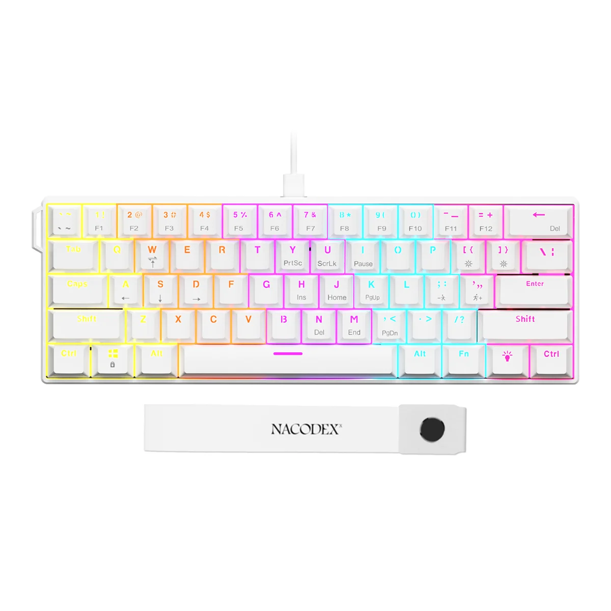 Ajazz NK61 Wired Mechanical Gaming Keyboard - 61 Keys, Hot