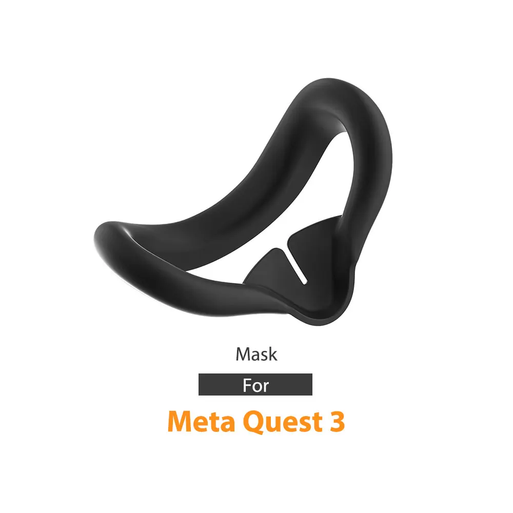 Étui en silicone souple Tpu résistant aux chocs, coque arrière transparente pour casque Meta Quest 3, bandeau