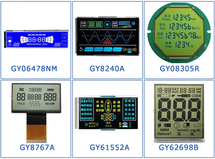 Custom Lcd 7 segment lcd 14 Segment Display tn lcd module Graphic Mono Number Fpc Zebra 6800 8080 Spi I2C Digital Display
