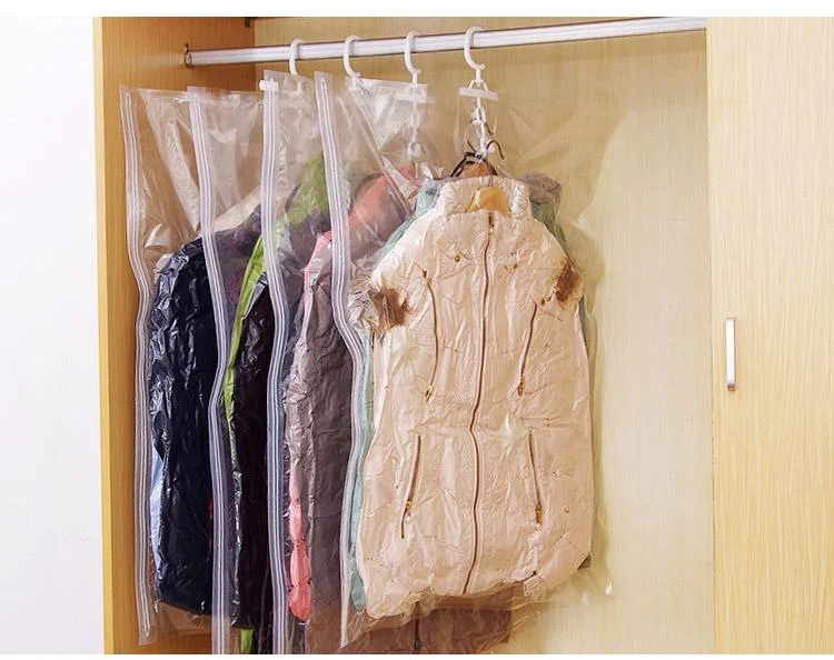 ZIHOO hanging vacuum storage bags clothes storage bags 4 pcs