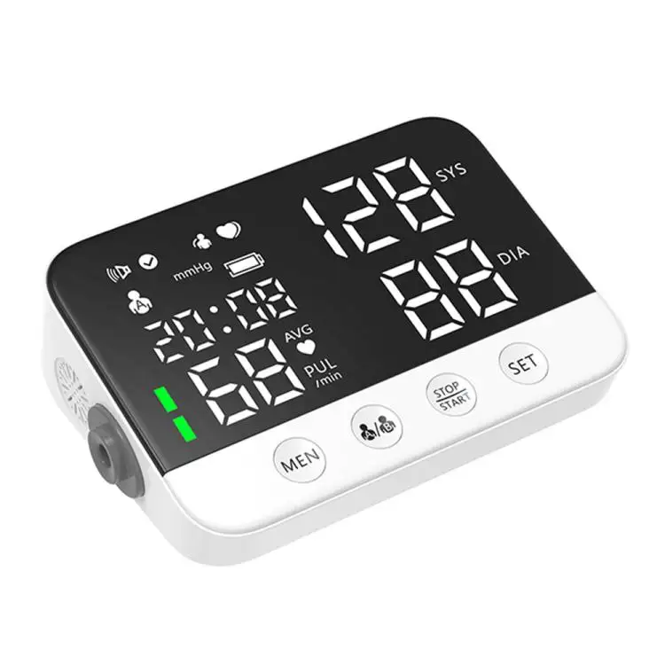 Upper Arm Blood Pressure Monitor with Cuff Digital Blood Pressure Machine for Home Use LED Display Voice Broadcasting Automatic