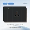 1 gang 2 way switch with 3P socket