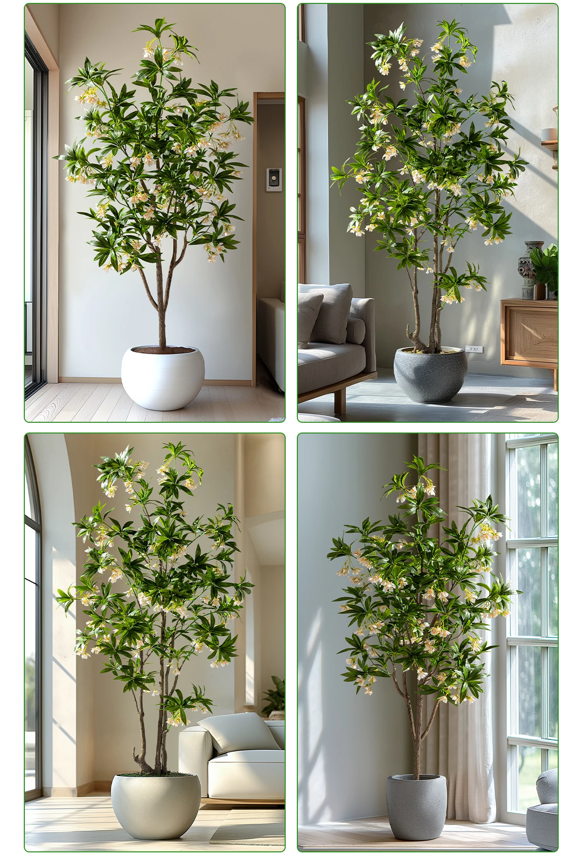 Hot Selling Realistic Potted Artificial Pieris Plants Office Home Decoration with Japonica Rice Quality Artificial Tree Supply details