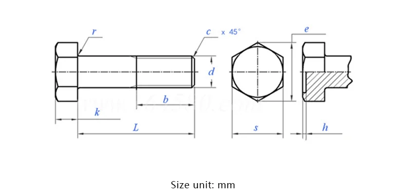 M10 Stainless steel Hex bolts supplier