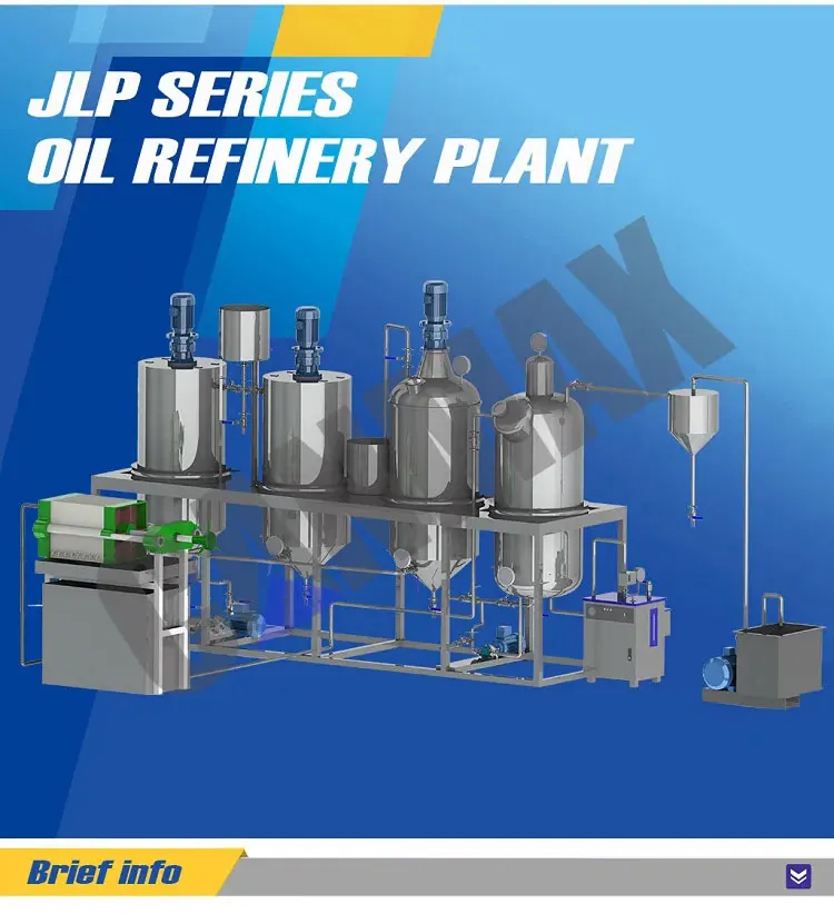 Sunflower/coconut Oil Refined Mini Crude Oil Palm Refinery Plant Cost